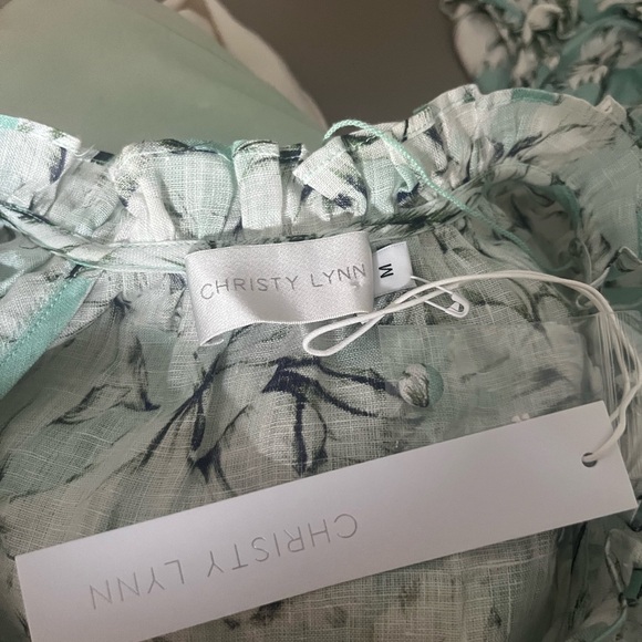 Embroidered Floral Linen Dress - Picture 6 of 6